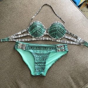 Halter bikini. Fits size small. Never worn. NWOT.